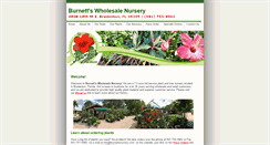 Desktop Screenshot of burnettsnursery.com