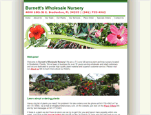 Tablet Screenshot of burnettsnursery.com